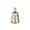 Bronze & Cream Foiled Metal Vase with Blue Accents